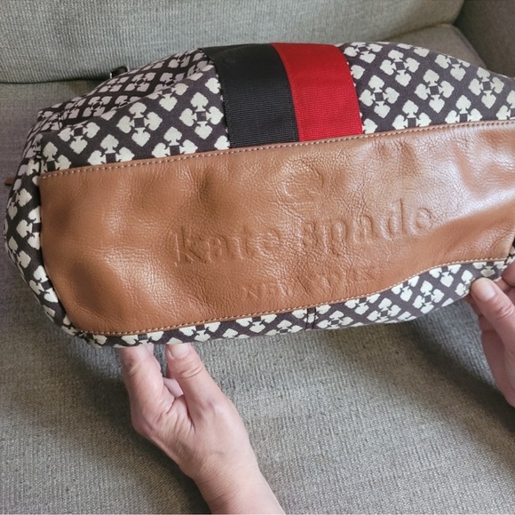 Kate Spade Black and Red Patterned Shoulder Bag - Picture 4 of 7